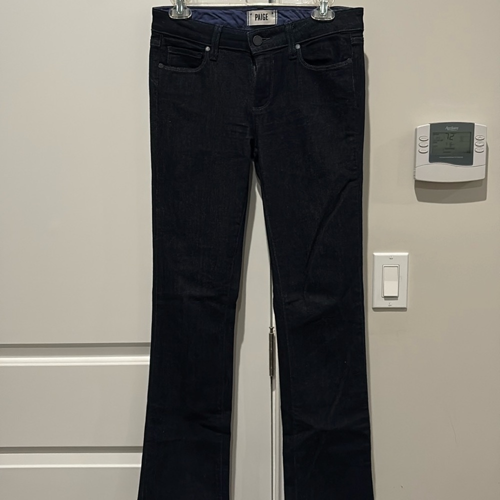 Paige denim dark wash straight leg jean size 28